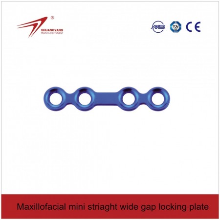Maxillofacial Mini Straight bridge plate. სწორი ხიდაკიანი ფირფიტა
